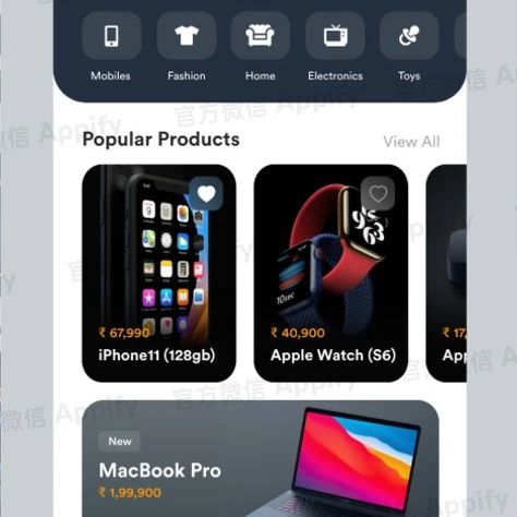 Appify跨境电商独立站App移动应用程序设计案例: Shopify手机App, WordPress/Magento App